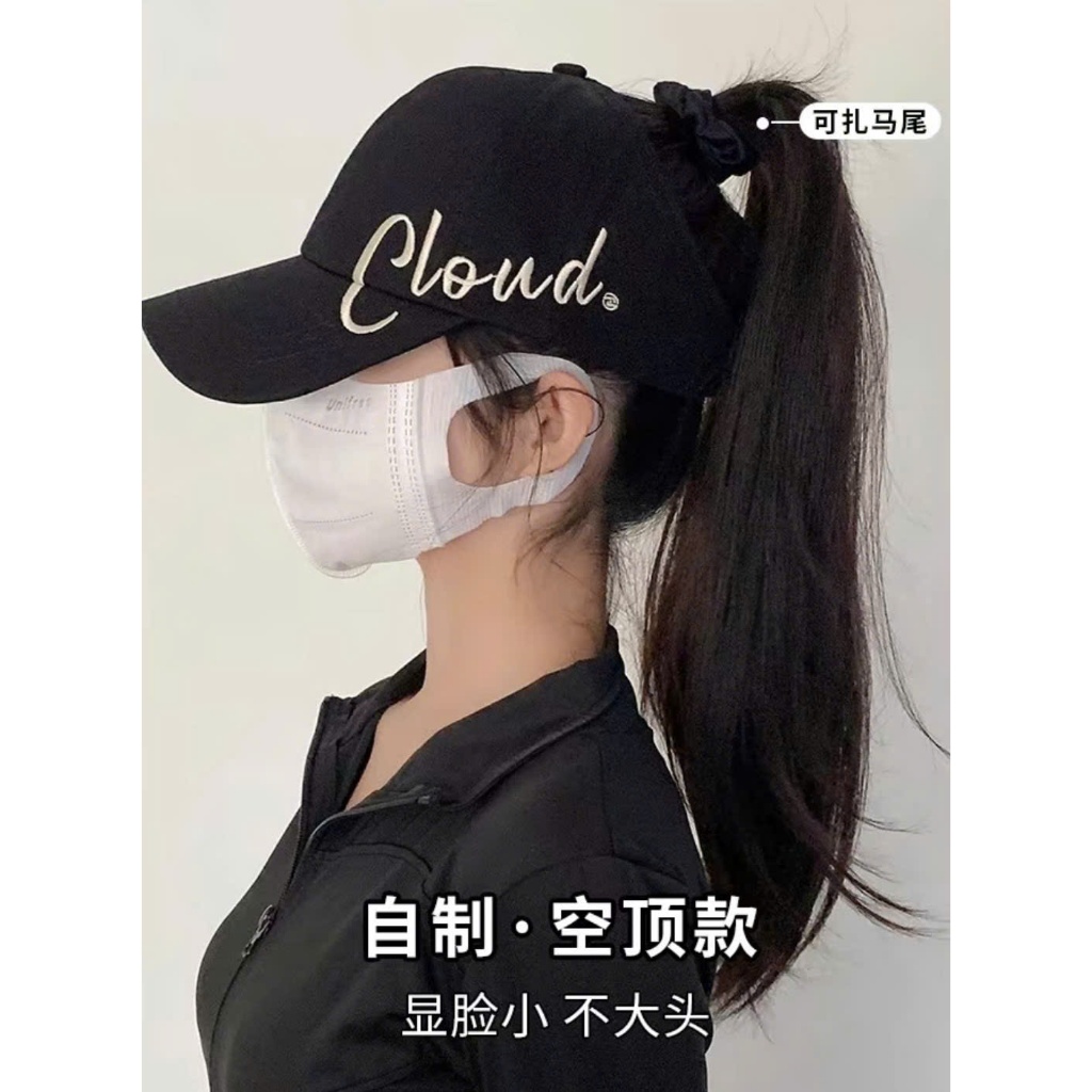mũ lưỡi trai nửa đầu thêu chữ CLOUD.mũ thể thao...