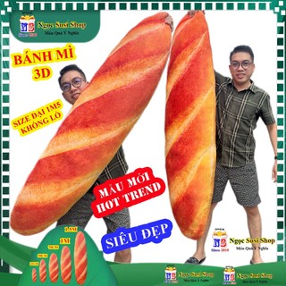 GỐI ÔM BÁNH MÌ 3D SIZE LỚN CAO CẤP ÔM NGỦ PHIÊN BẢN MỚI NHẤT - THÚ BÔNG BÁNH MÌ 3D [ SIÊU ĐẸP]