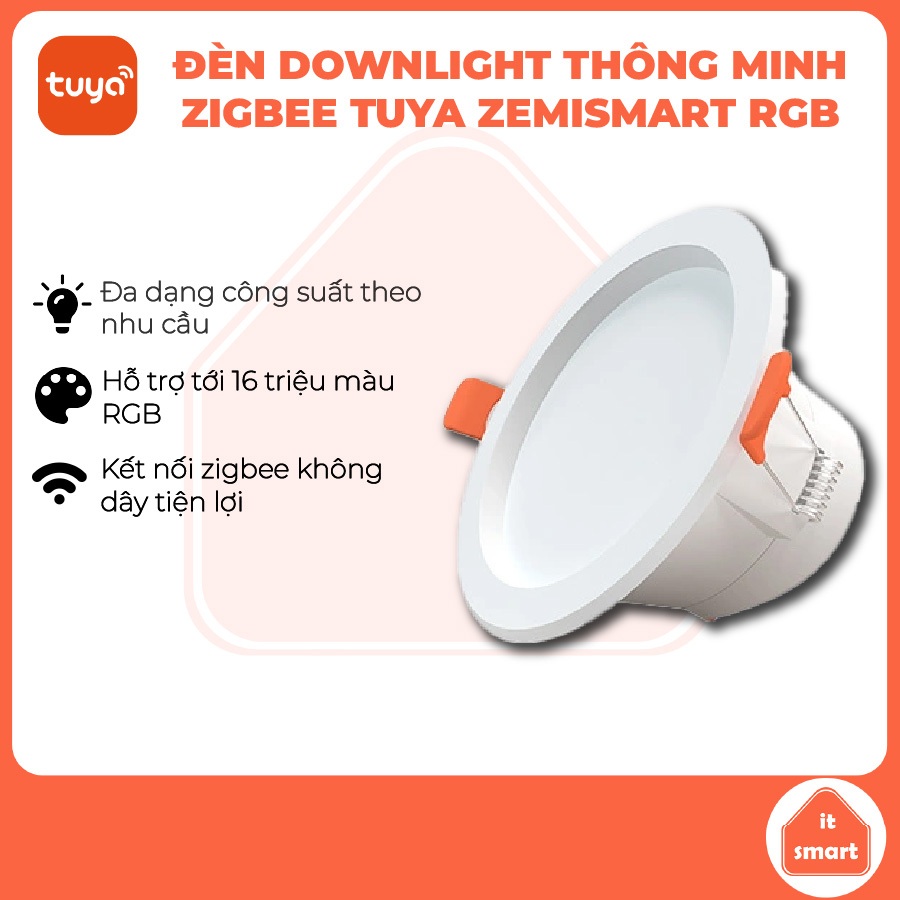 Đèn LED âm trần Zemismart thông minh