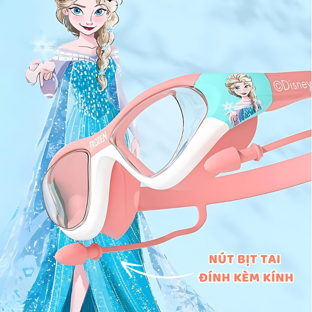 Kính bơi trẻ em DINOKING kính bơi cho bé trai bé gái kèm nút bịt tai Mắt kiếng bơi chống mờ PK12