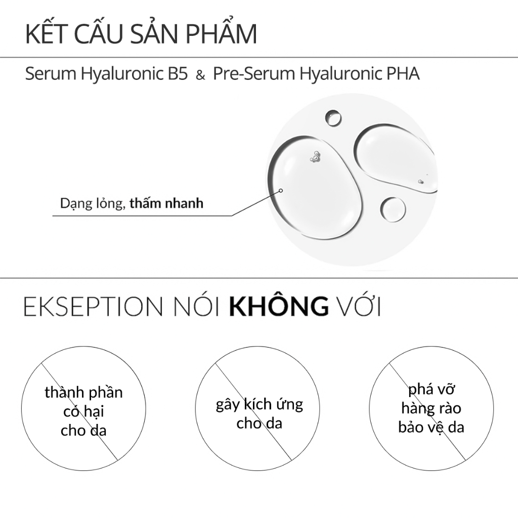 Ảnh Combo EKSEPTION Pre-Serum Hyaluronic 2% PHA 5% Dưỡng Ẩm Và B5 Hyaluronic Mixlab 75ML 4