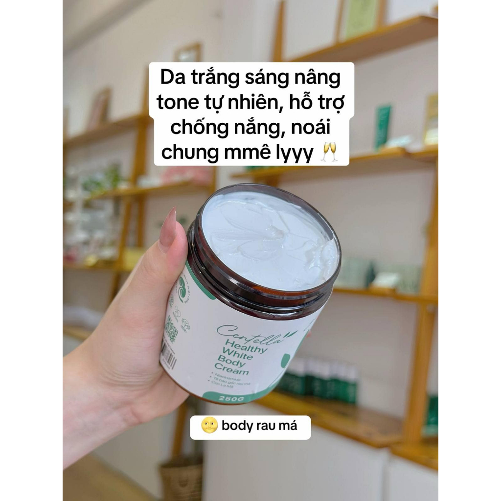 Ảnh Kem Body Dưỡng Trắng Mịn Da Rau Má, Nâng Tone Tức Thì, Mờ Sạm, Thẩm thấu nhanh - Centella Healthy White Body Cream GUO 3