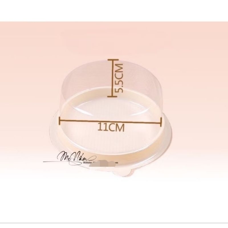 Set 10 hộp tròn đế màu