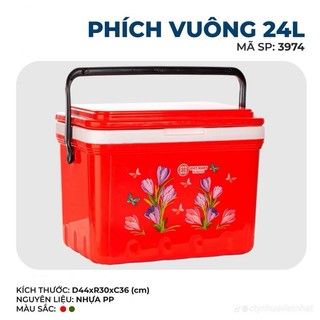 Phích đá, thùng đá vuông giữ nhiệt 13L,16L, 24L,Thùng bảo quản cao cấp Việt Nhật