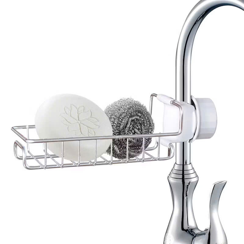 Giá Inox Cài Vòi Đựng Đồ Rửa Bát,Giá Treo Đồ Cài Vòi Thiết Kế Gọn Gàng Đa Năng - KỆ TREO INOX 304 BỀN BỈ CHỔNG GỈ