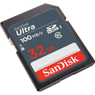 Thẻ nhớ Máy Ảnh SDHC SanDisk Ultra 32GB U1 100MB/s (Xanh)