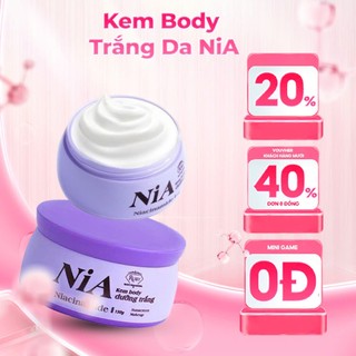Kem Body Trắng Da NiA ( COMBO MUA 1 TẶNG 1 ) Giúp trắng da mờ thâm , đều màu da , kết hợp chống nắng.