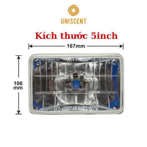 Đèn Pha Vuông Công Suất Cao Suzuki 5 Tạ/ Suzuki 500kg/ Suzuki Van/ 5in-7in 12-24v-100/130W