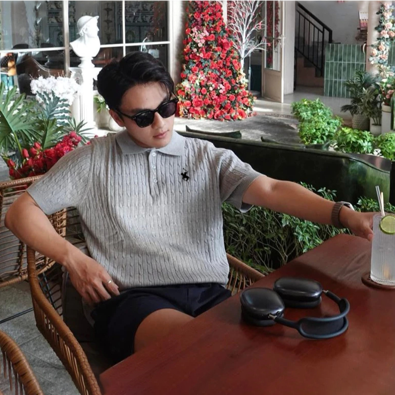 Áo Polo Sợi Dệt Kim Len Dành Cho Nam Mềm Mại Đứng Form Nhà Halley Dễ Phối Đồ Đi Học Đi Làm E36