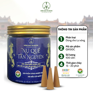 [CAO CẤP] Hộp 100 viên nụ quế cao cấp Tân Nguyên, làm từ vỏ quế tự nhiên, xông nhà, khử khuẩn, thư giãn