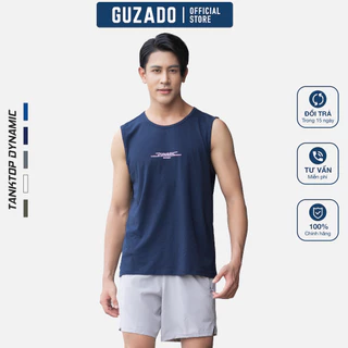 Áo Tanktop Nam GUZADO Ba Lỗ Trơn, Vải Cotton Cao cấp, Thể Thao, Mặc Nhà Thoải Mái GTT02