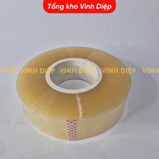 01 cuộn băng dính lõi giấy mỏng 3mm,lõi nhựa nhiều size, siêu tiết kiệm 3 màu trong suốt, vàng chanh, nâu đục