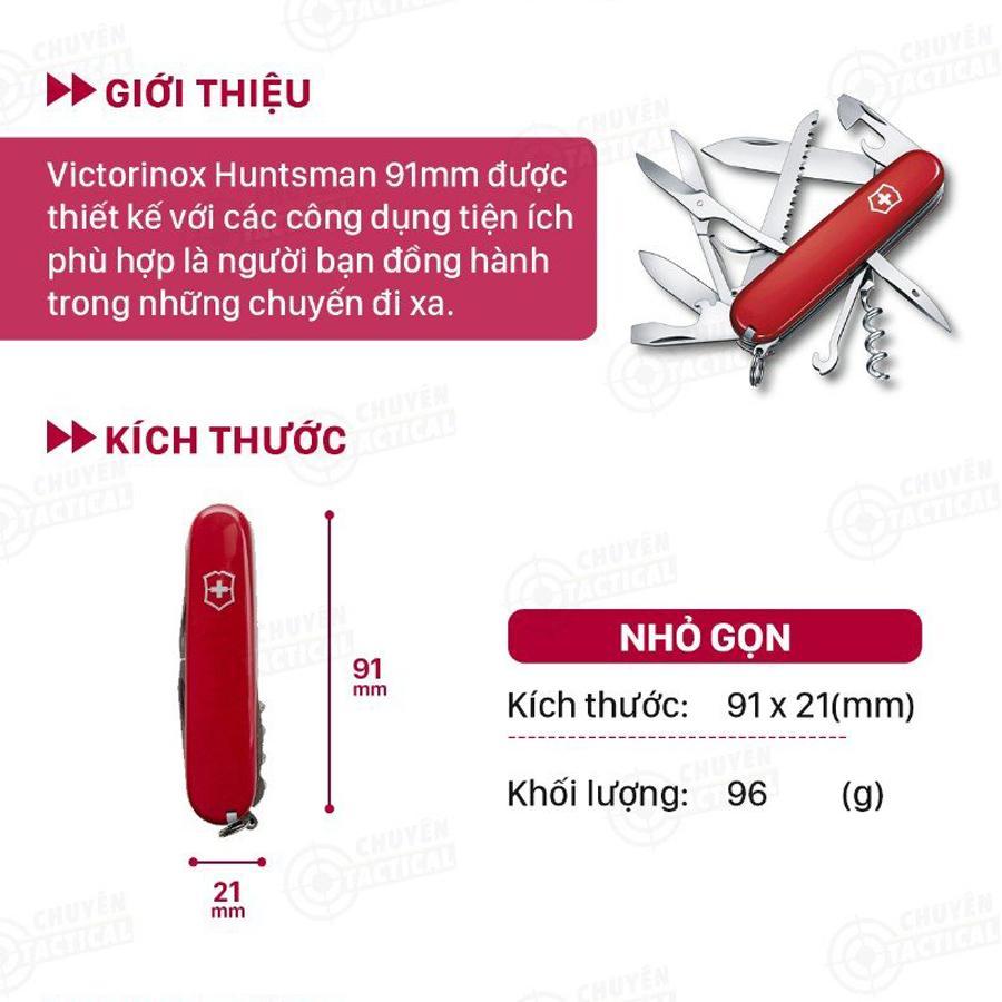 Victorinox Huntsman 91mm - Dụng cụ đa năng - Chính hãng Thụy Sĩ