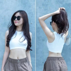 Áo A134 Áo Croptop Ba Lỗ Nữ Gladimax – Cotton Co Giãn, Năng Động Chuẩn Trend