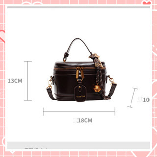 Túi cốp nữ túi xách đeo chéo da nhăn siêu xinh phong cách trẻ trung tặng charm chuông Liistore K254