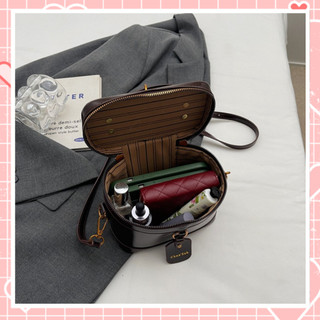 Túi cốp nữ túi xách đeo chéo da nhăn siêu xinh phong cách trẻ trung tặng charm chuông Liistore K254