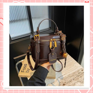 Túi cốp nữ túi xách đeo chéo da nhăn siêu xinh phong cách trẻ trung tặng charm chuông Liistore K254