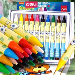 Bút Sáp Màu Nến Cho Bé - 12/24 Màu sáp tươi sáng an toàn - Phù hợp với học sinh tô màu vẽ tranh mỹ thuật