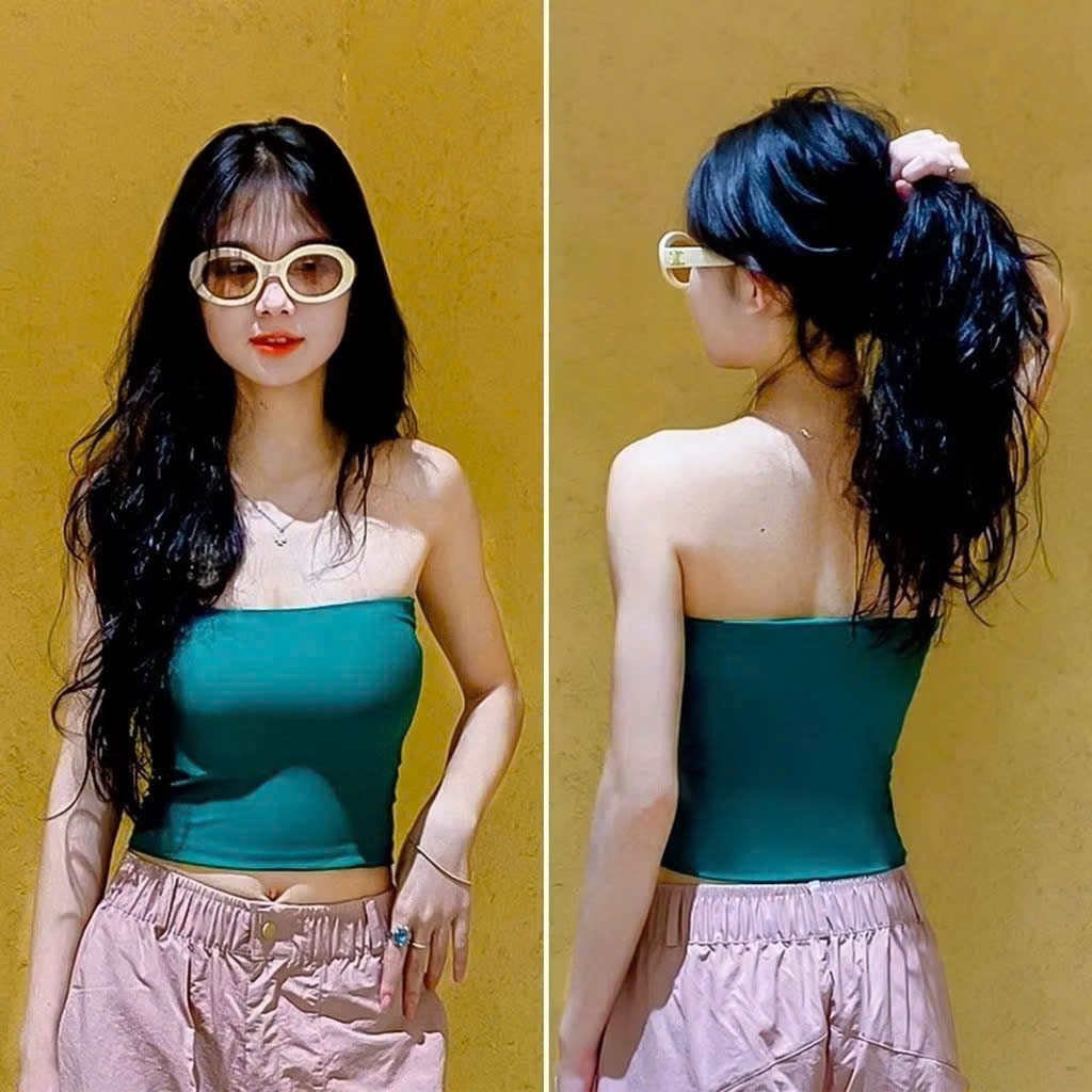 [ NEW ] A136 Áo Quây Croptop Nữ – Cotton Co Giãn, Cá Tính & Mát Mẻ Gladimax