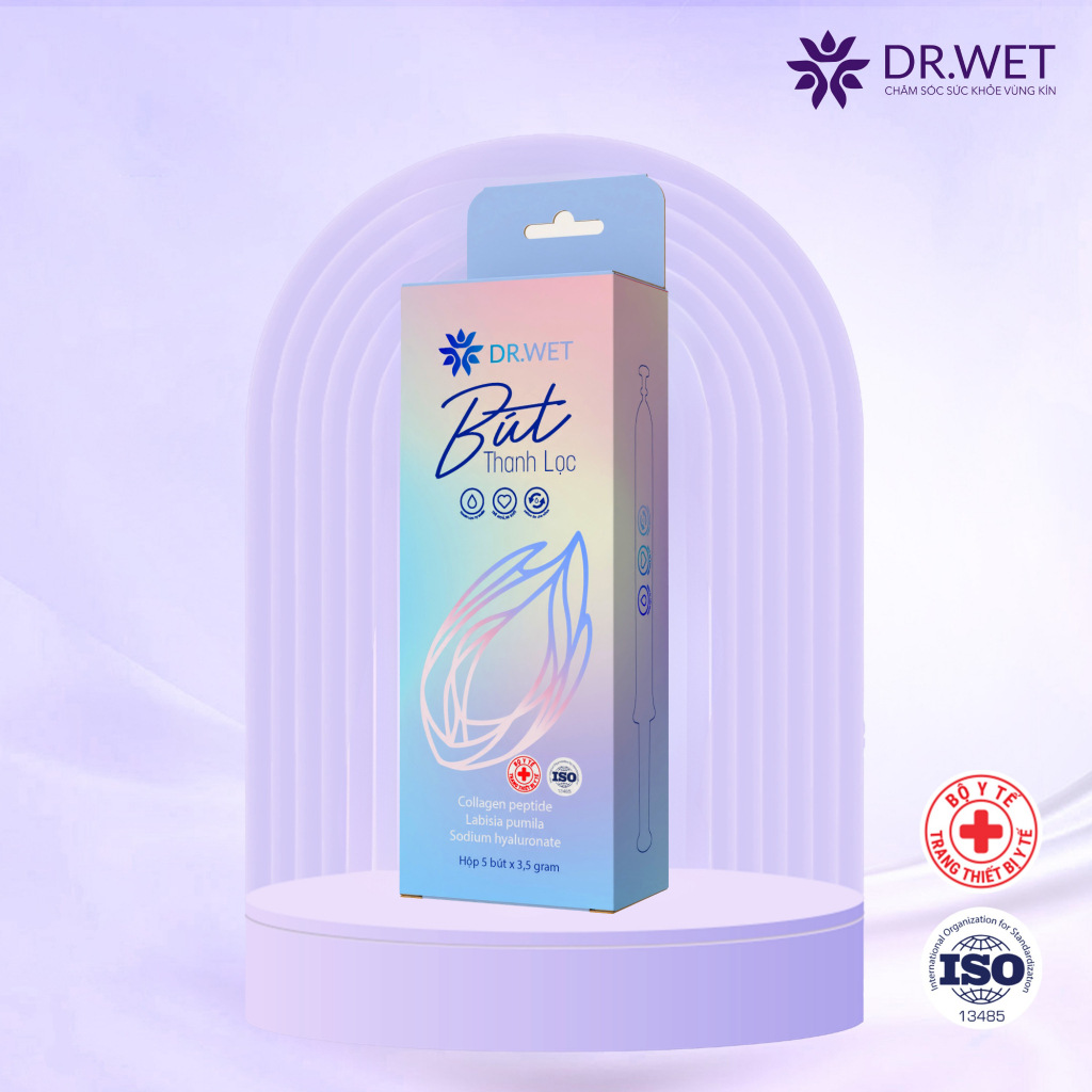 Bút Thanh Lọc Dr.Wet hỗ trợ trẻ hoá vùng kín, làm sạch chuyên sâu, an toàn lành tính, 5 bút/hộp