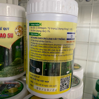 Kích thích ra mủ cao su Tứ Quý 7 Tác động Phân bón vi lượng miệng cao - Hũ 500g