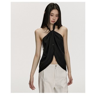 Áo Sát Nách Zara made in Morocco Cổ Yếm Cột Dây Màu Trơn