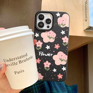 Ốp Lưng iPhone TPU Hoạ Tiết Da Mềm Hoa Hoa Chống Sốc, Bảo Vệ Camera - iP 7/8/X/XS/11/12/13/14/15/16/17/Plus/Pro/Max/Air