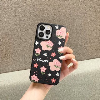 Ốp Lưng iPhone TPU Hoạ Tiết Da Mềm Hoa Hoa Chống Sốc, Bảo Vệ Camera - iP 7/8/X/XS/11/12/13/14/15/16/17/Plus/Pro/Max/Air