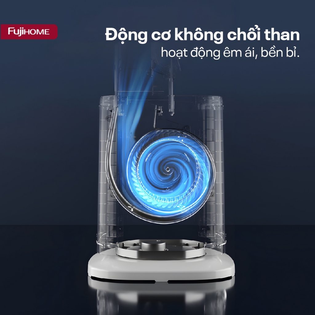 Quạt lọc không khí HEPA và Ion âm nhập khẩu FUJIHOME BF-05R-HEPA, Quạt không cánh điều khiển từ xa