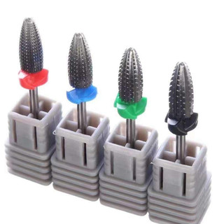 Đầu Mài Titan Bạc Trái Bom Bầu T0513 | Mài Bột/Gel Nhanh  | Êm | Không Nóng – Dành Cho Thợ Nail