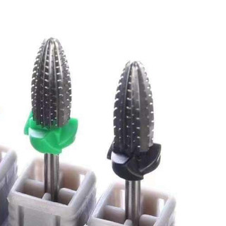 Đầu Mài Titan Bạc Trái Bom Bầu T0513 | Mài Bột/Gel Nhanh  | Êm | Không Nóng – Dành Cho Thợ Nail