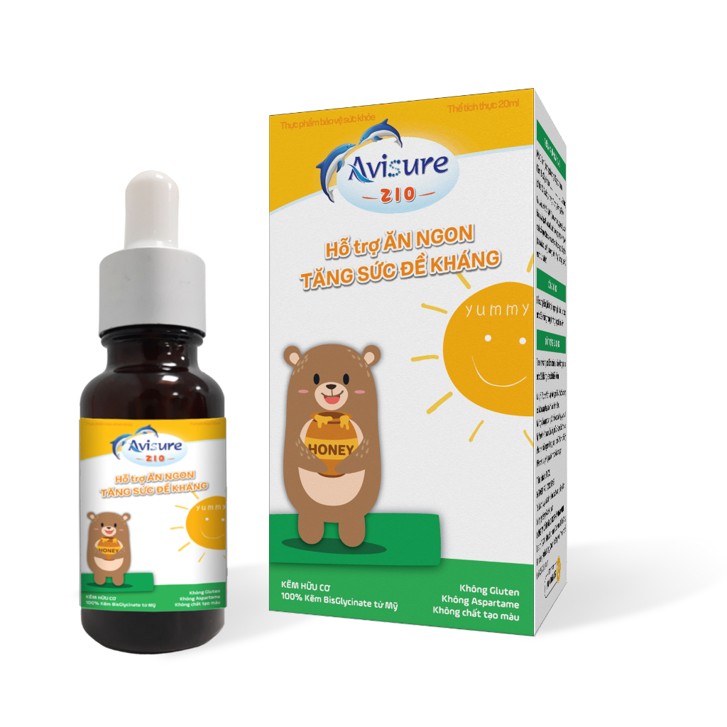 Ảnh Kẽm cho bé Avisure ZiO kẽm sinh học cho bé biếng ăn, chậm tăng cân 20ml 3