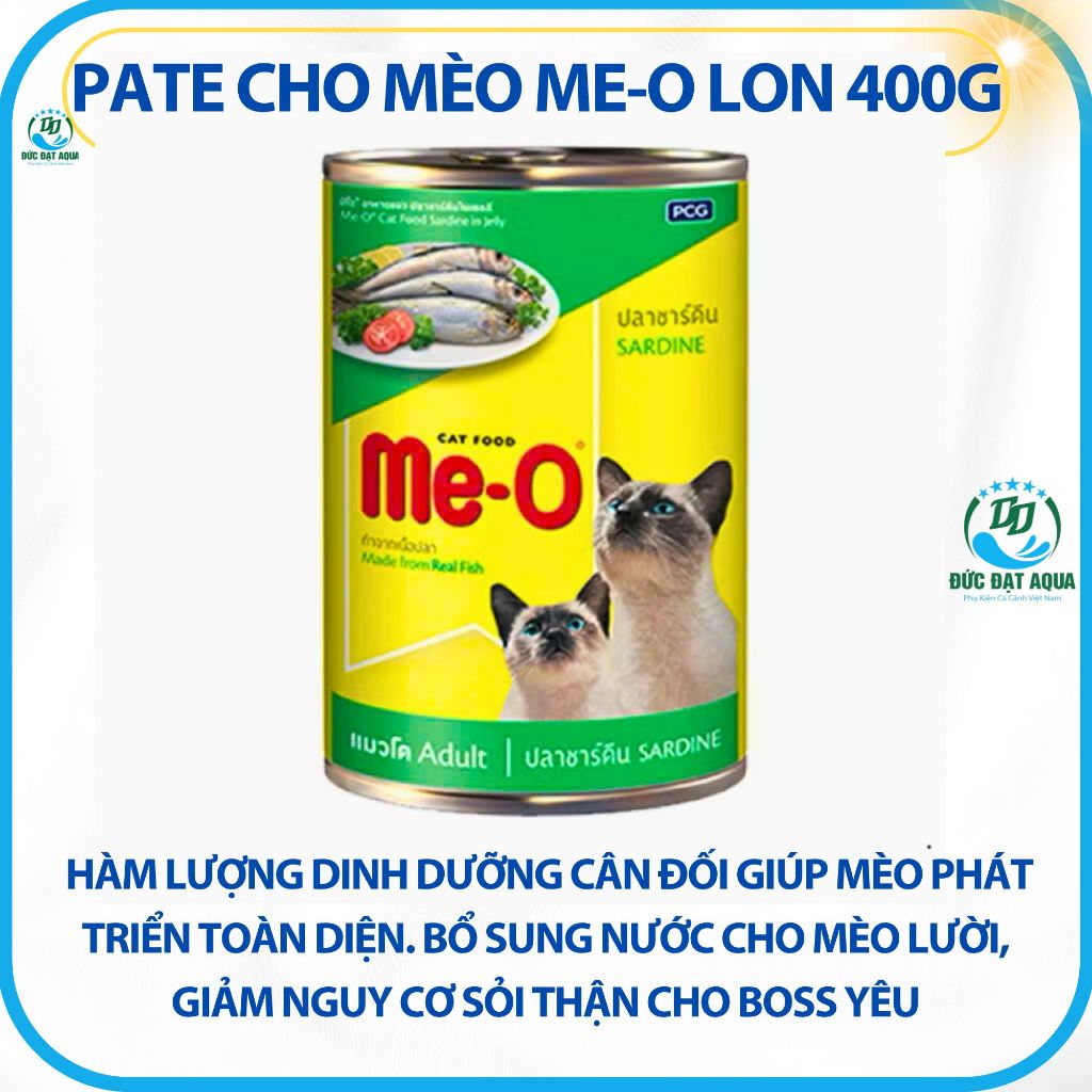 PATE ME-O LON 400g CHO MÈO - PATE DINH DƯỠNG - giảm nguy cơ sỏi thận cho boss yêu 6