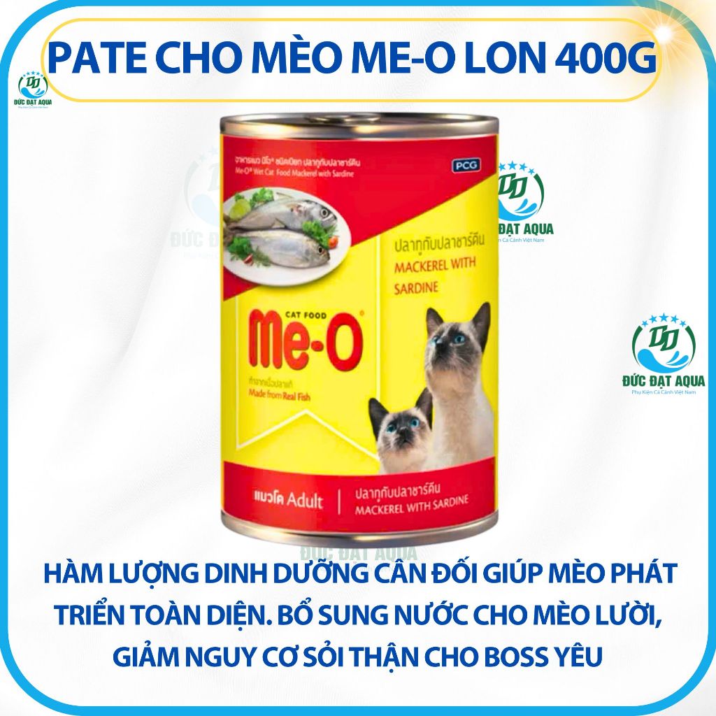 PATE ME-O LON 400g CHO MÈO - PATE DINH DƯỠNG - giảm nguy cơ sỏi thận cho boss yêu 8