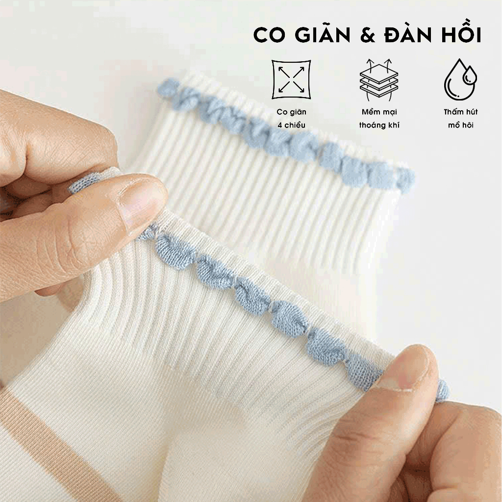 Tất vớ nữ cổ ngắn họa tiết capybara dễ thương, chất liệu mềm mịn co giãn thoáng khí - Ekiu Shop