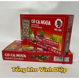 Bộ cờ đua ngựa - Cờ cá ngựa loại đẹp hộp nhựa cứng cáp size 28 x 28 cm đồ chơi cho bé,cả gia đình