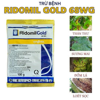 Ridomil Gold 68WG  nấm bệnh, thối rễ, xì mủ, loét sọc miệng cạo cây trồng - Gói 100g