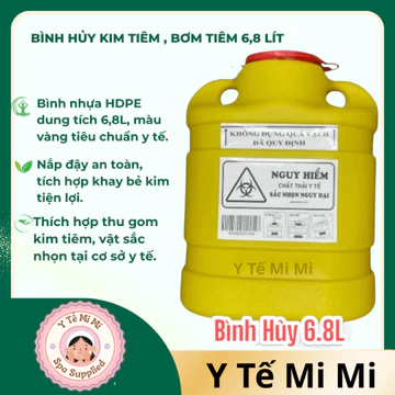 Bình Hủy Kim Tiêm , Bơm Tiêm 6,8 Lít