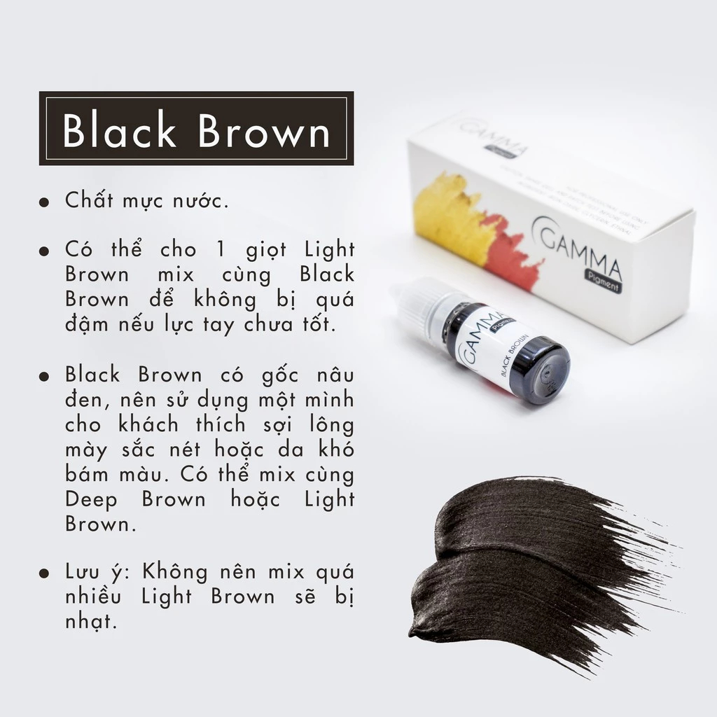 Mực Gamma Phun Xăm – Dành Cho Môi, Mày, Nhiều Size Lựa Chọn, Lên Màu Chuẩn Đẹp