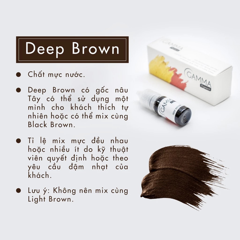 Mực Gamma Phun Xăm – Dành Cho Môi, Mày, Nhiều Size Lựa Chọn, Lên Màu Chuẩn Đẹp