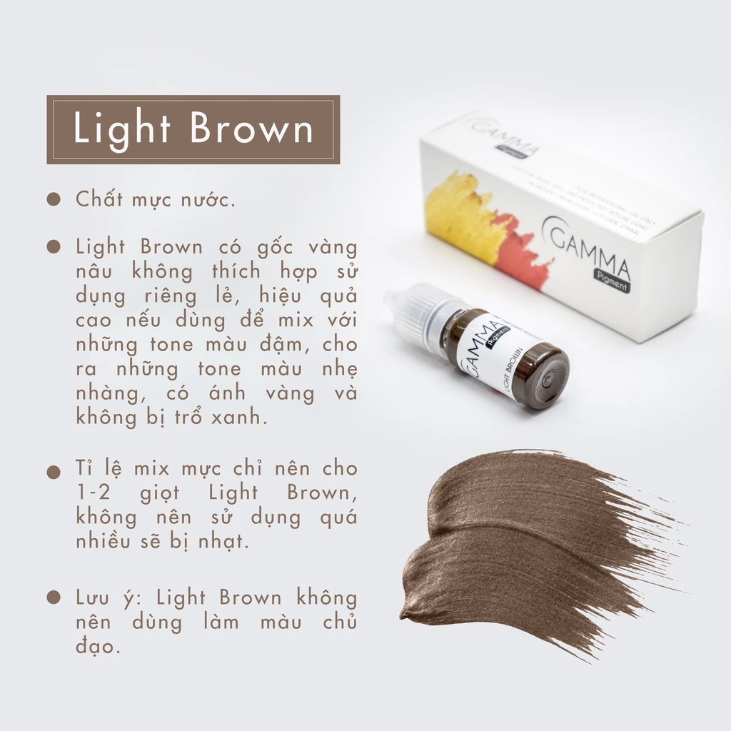 Mực Gamma Phun Xăm – Dành Cho Môi, Mày, Nhiều Size Lựa Chọn, Lên Màu Chuẩn Đẹp