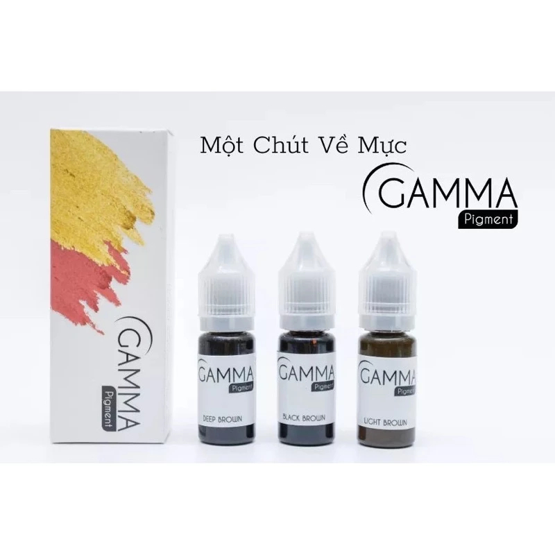 Mực Gamma Phun Xăm – Dành Cho Môi, Mày, Nhiều Size Lựa Chọn, Lên Màu Chuẩn Đẹp