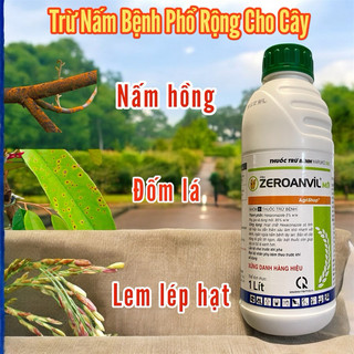 1 Lít ZERO ANVIL phòng ngừa thán thư, rỉ sắt, nấm hồng, phấn trắng cây trồng màu trắng sữa chai