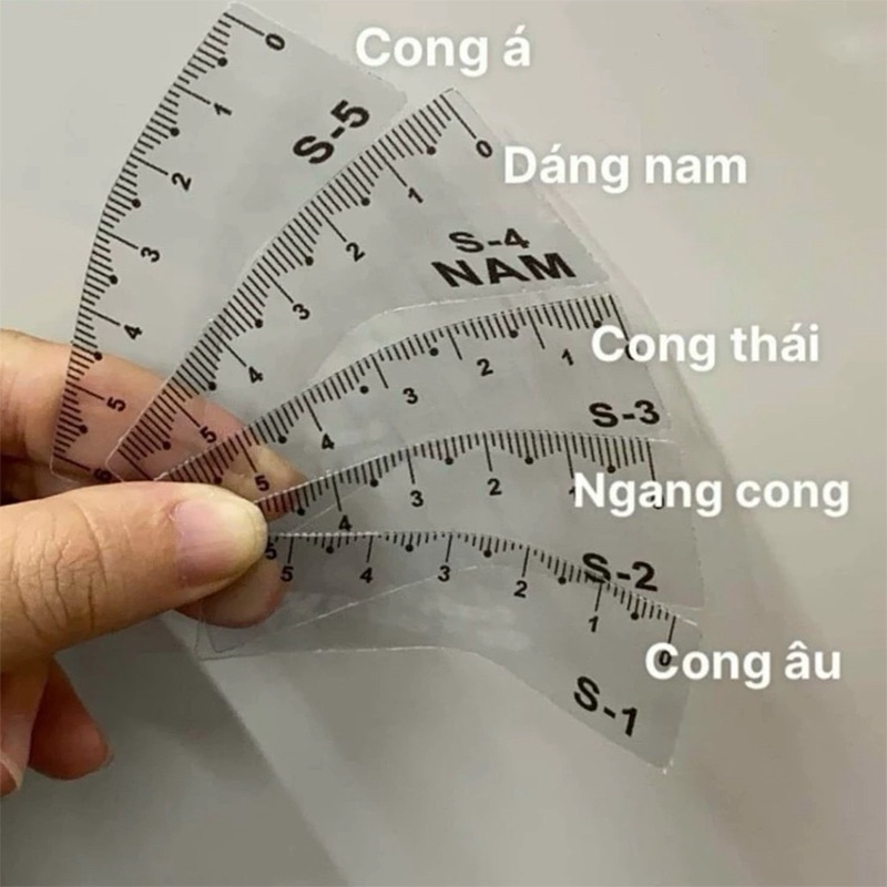 Khuôn Vẽ Lông Mày 5 Dáng Phun Xăm