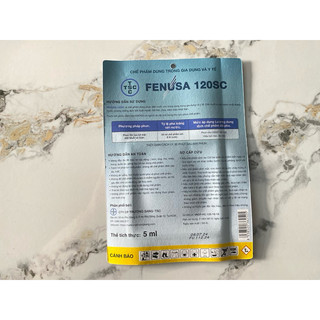 FENUSA 120SC chế phẩm trừ Ruồi, Muỗi, Kiến, Dán, Bọ Chét - Gói 5ml
