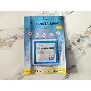 FENUSA 120SC chế phẩm trừ Ruồi, Muỗi, Kiến, Dán, Bọ Chét - Gói 5ml