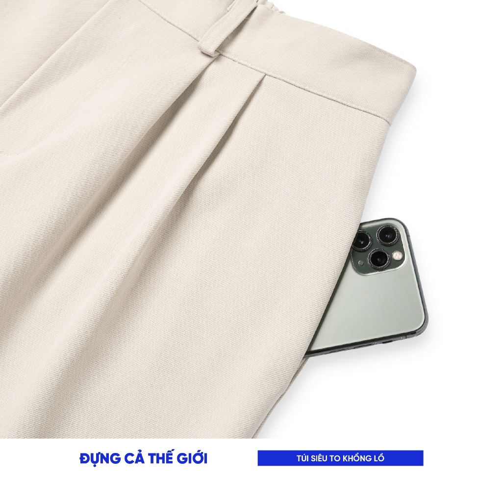 Quần dài ống rộng suông nam nữ Local Brand Chính Hãng City Cycle quần dài Smart Lazy