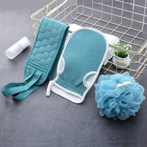 COMBO 3 DÂY TẮM TẠO BỌT LÀM SẠCH CƠ THỂ - Set 3 Bông Tắm Chà Lưng Tiện Dụng Dễ Dùng,Bông Tẩy Tế Bào Chết Kiểu Nhật