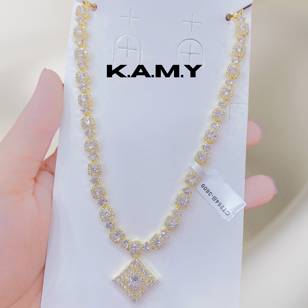 Dây chuyền nữ phong cách sang trọng đính đá nổi bật KAMY – nhiều màu lựa chọn