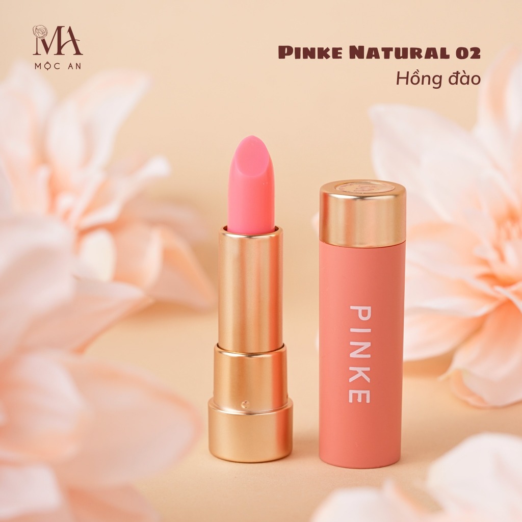 Ảnh Son Dưỡng Môi Có Màu Pinke Mộc An, Không Chì, Cấp Ẩm Dưỡng Hồng Môi Mềm Mịn 4g 2